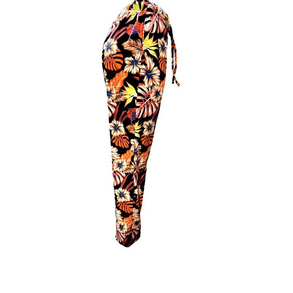 No Boundaries Mens Floral Print Drawstring Lounge Wear Size Small All Polyester - Picture 4 of 11